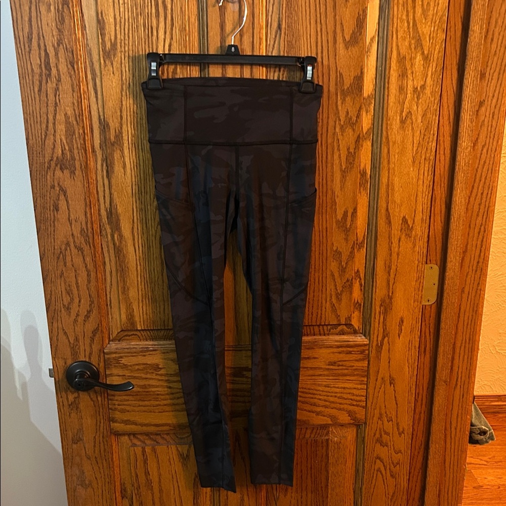 lululemon athletica Black Camo Leggings